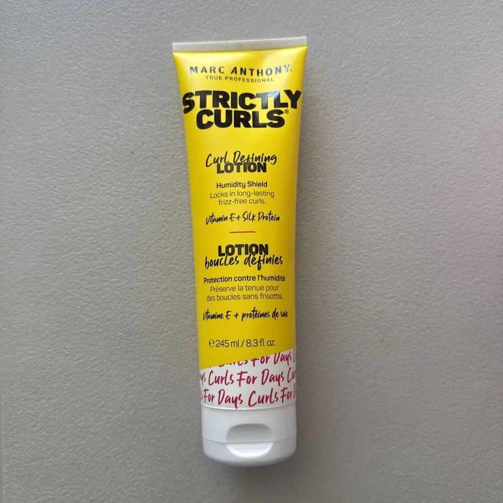 Marc Anthony Curl Defining Hair Styling Lotion Curly Hair Strictly Shine 8.3oz